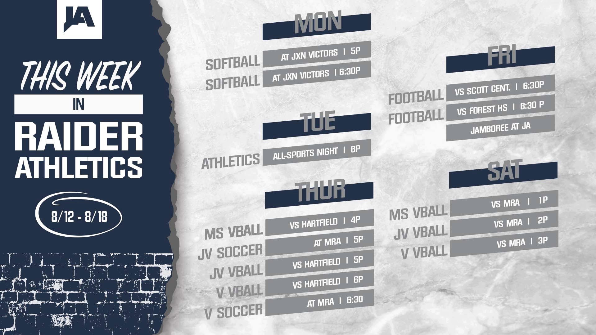 This Week in JA Athletics