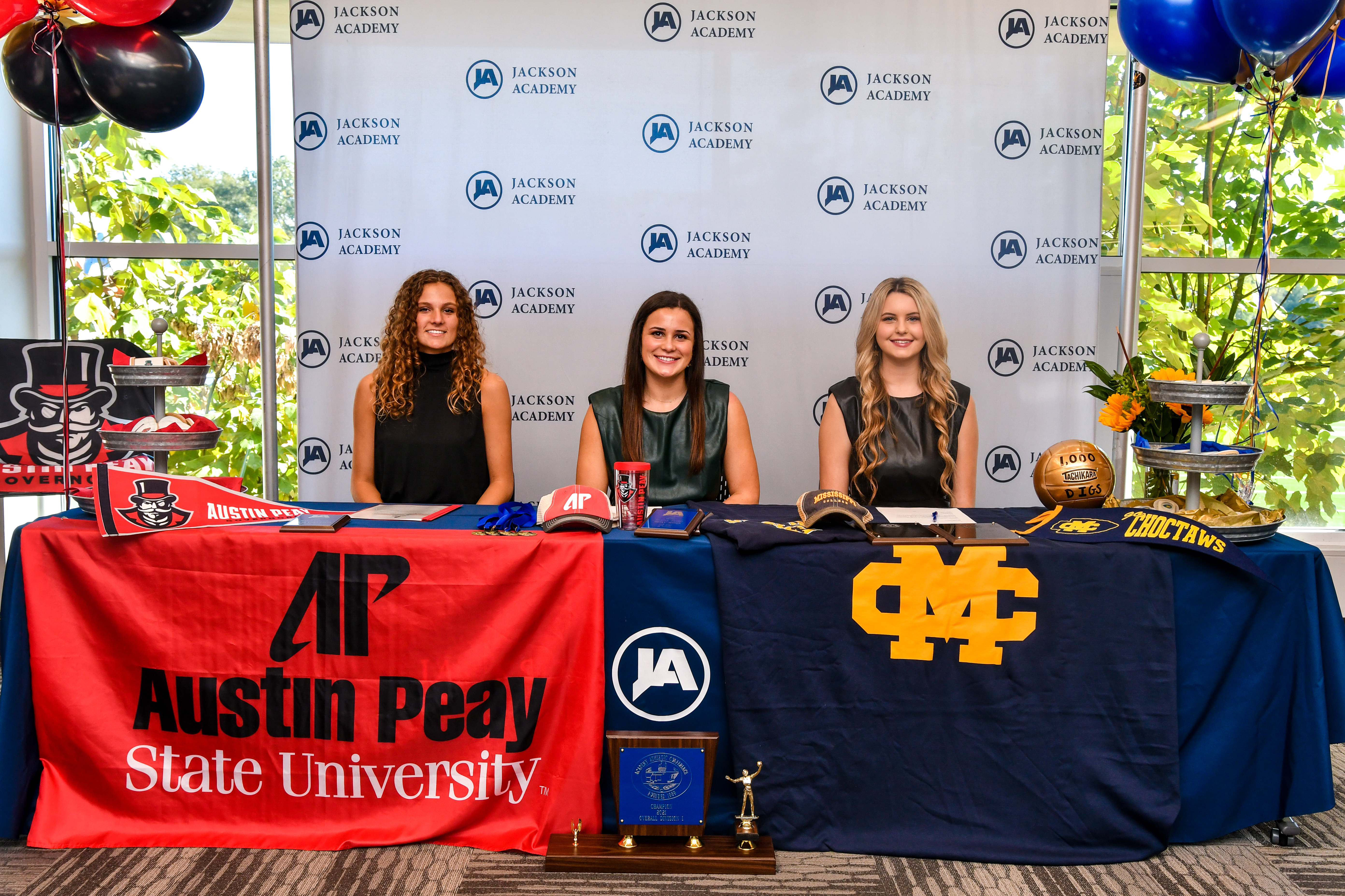 Three Lady Raiders Sign
