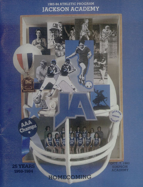 1983-84 Athletics Guide Cover