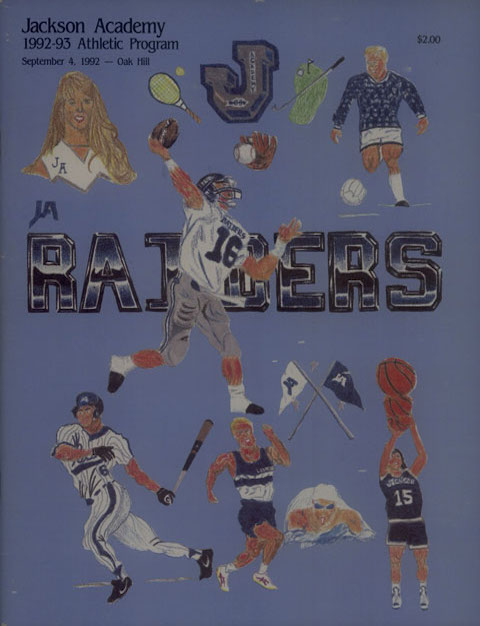 1992-93 Athletics Guide Cover