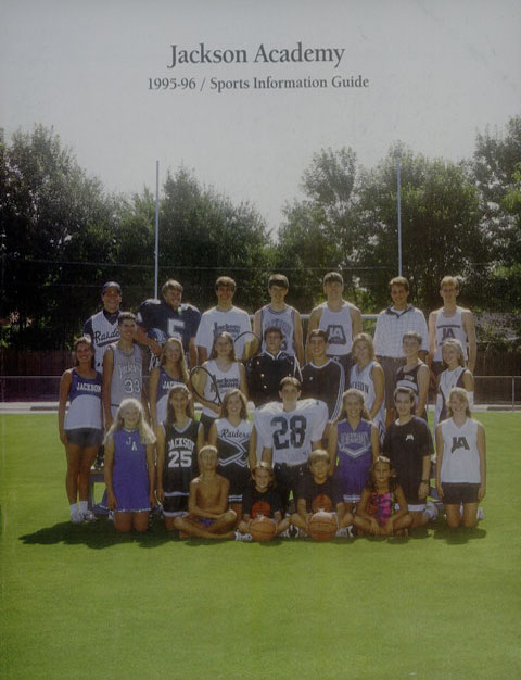 1995-96 Athletics Guide Cover
