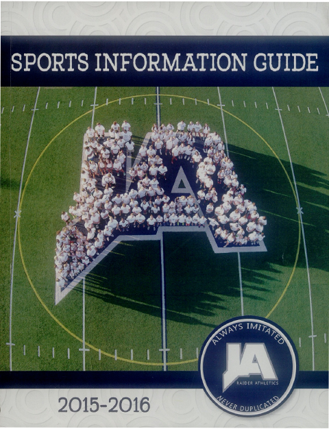 2015-16 Athletics Guide Cover
